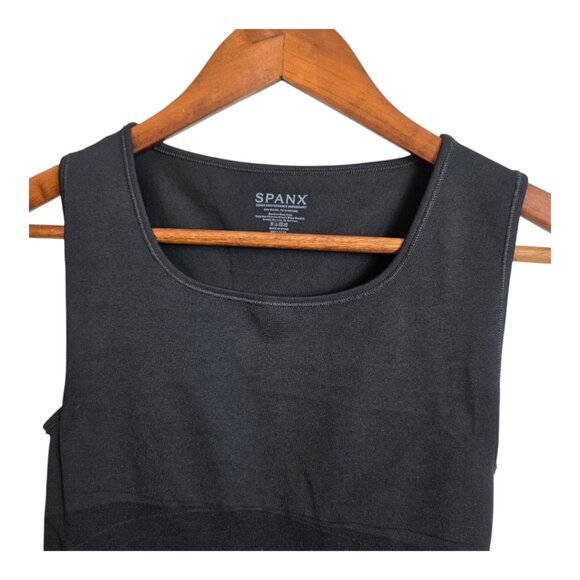 SOLD SPANDEX WOMEN'S Thinstincts Tank Top Shape Wear Black Crew Large - Picture 6 of 16